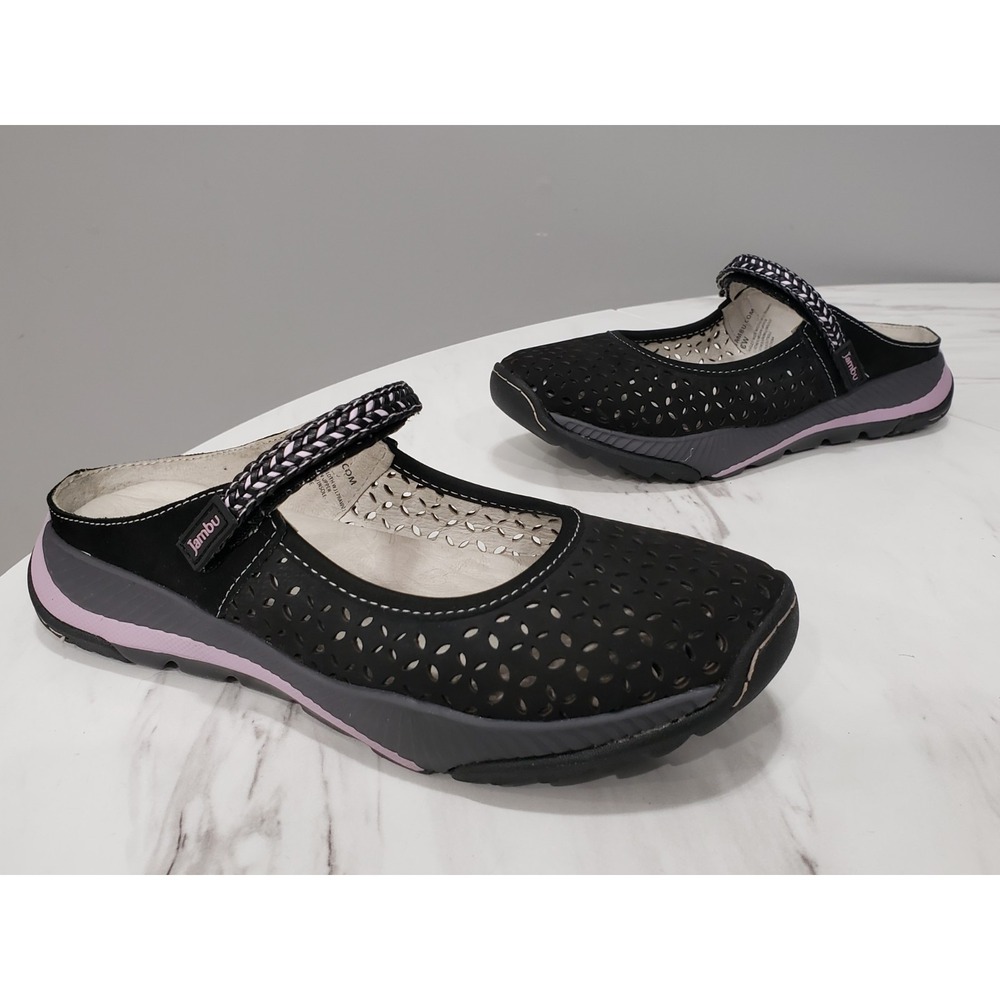 NEW NO BOX 6 WIDE Jambu SANDALS Mary Jane Slip On Sandals Bailey Closed Toe